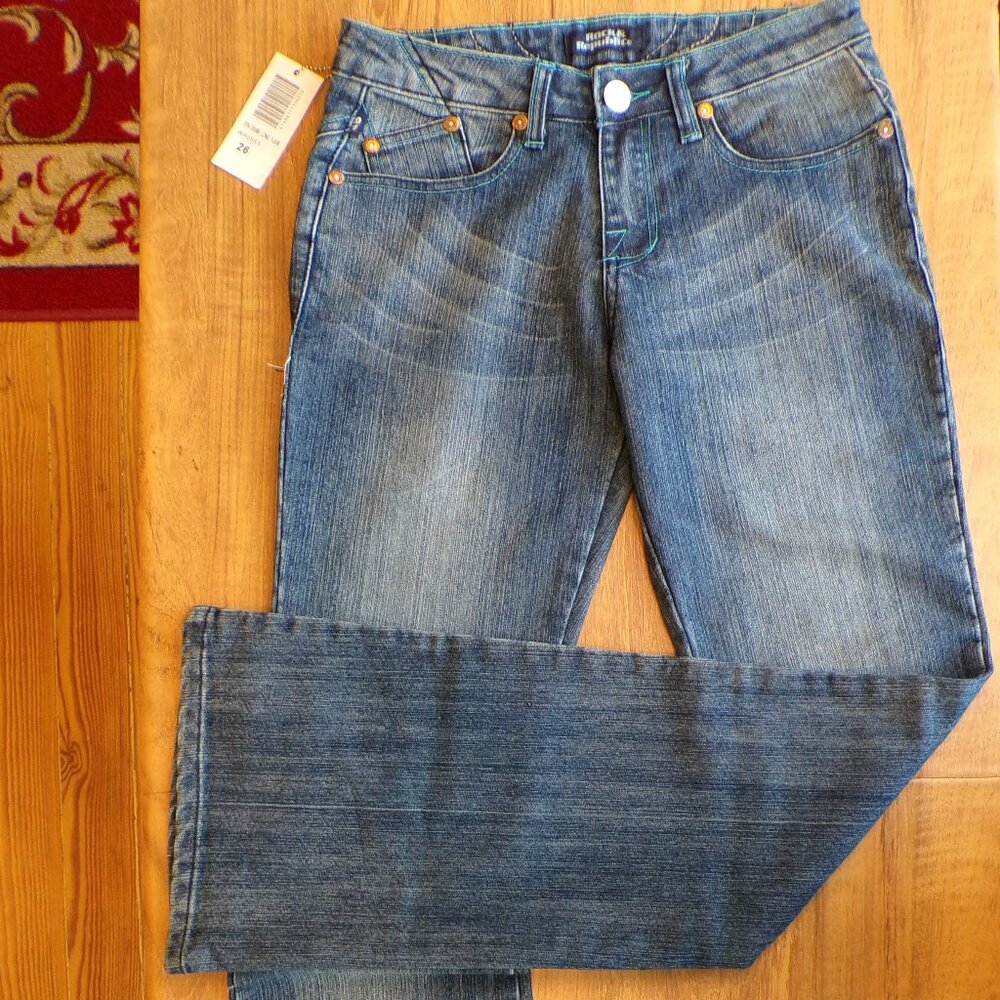 Rock & Republic Straight Denim Long Flare NWT Size 26